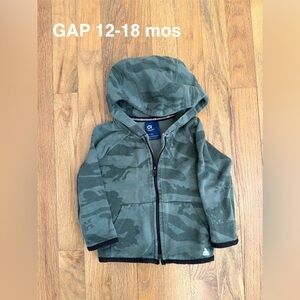 GAP Kids Olive Camo Hoodie